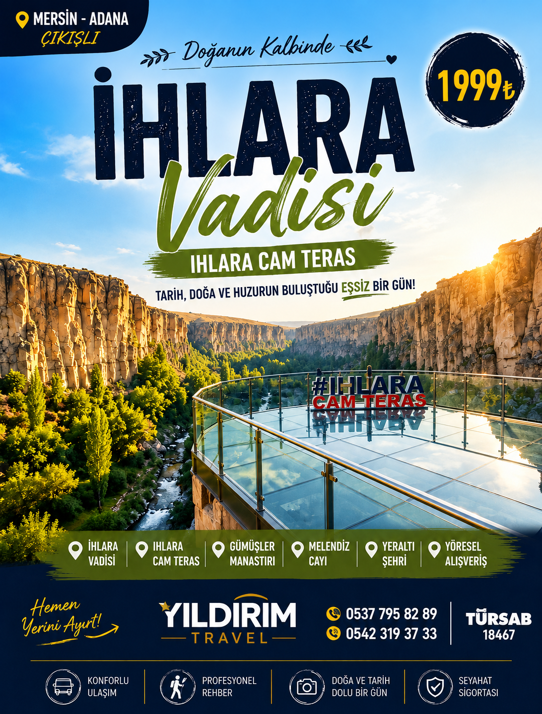 Ihlara Vadisi & Gümüşler Manastırı Günübirlik Turu